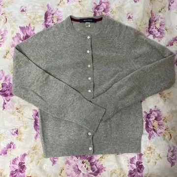 MACPHEE 캐시미어 혼방 니트 그레이 가디건