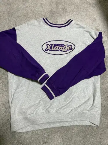 XLARGE 그레이/퍼플 트레이닝복 X 사이즈