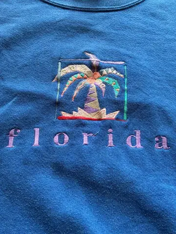 USA제 JERZEES 자수 맨투맨 XL 블루 90s 빈티지