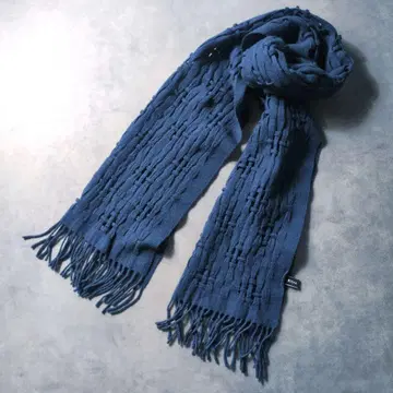 이탈리아제 알테아 Altea 시스루 편직 울 프린지 머플러