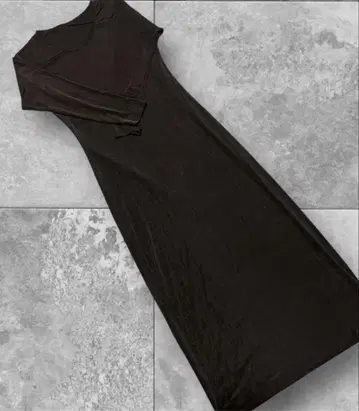 블랙 긴팔 원피스 여성용