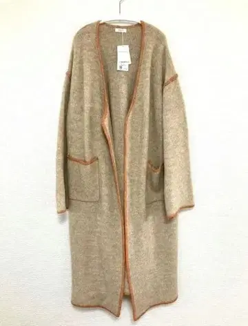 미사용 새상품 로리즈팜 니트 링킹 롱 가디건 F