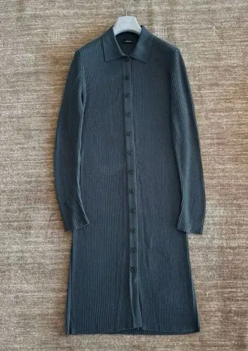 AKRIS 아크리스 카키 울 니트 원피스