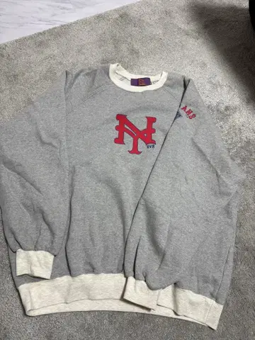 rawoo 그레이 N 로고 맨투맨