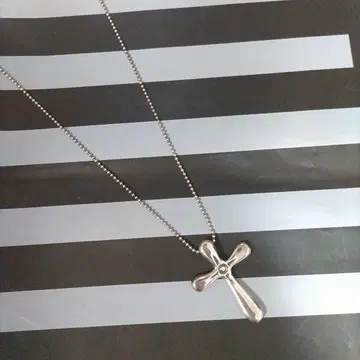 아트 클레이 실버 십자가 펜던트 3