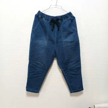 키키 쭈리 데님 사루엘 팬츠 여성용 L 네이비