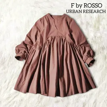 로쏘 어반 리서치 튜닉 블라우스 상의 개더 퍼플