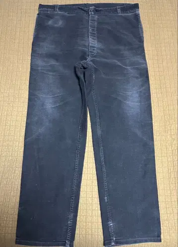 추정 60s 블랙 몰스킨 팬츠