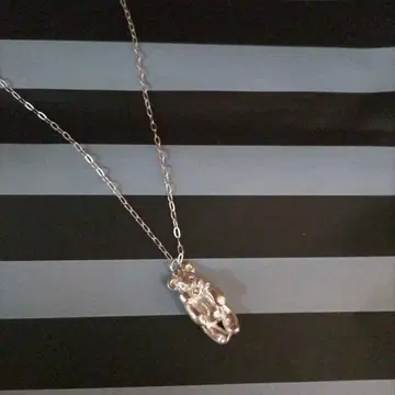 아트 클레이 실버 곰 펜던트