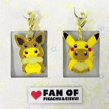 포켓몬 피카츄 이브이 메탈 참