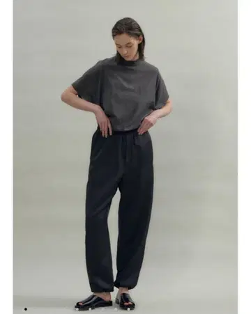 플로렌트 FLORENT 드로우 스트링 팬츠 블랙 사이즈 36