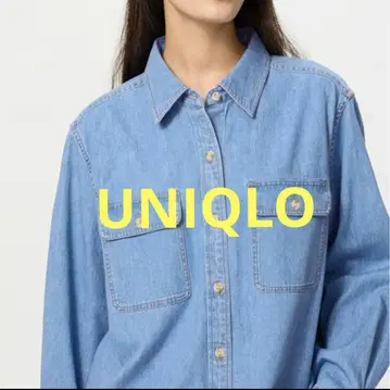 새상품급 유니클로 JW ANDERSON 데님 오버 사이즈 셔츠 S