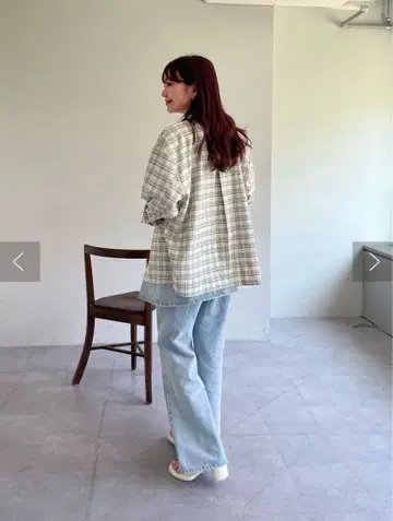 체크 셔츠 자켓 kastane