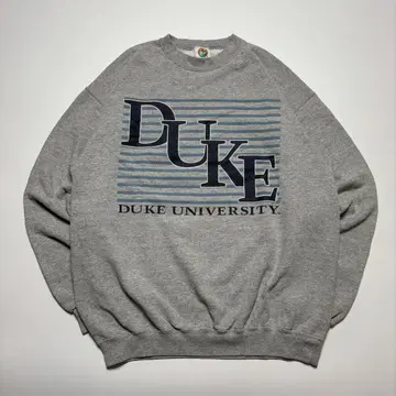 Duke University 그레이 맨투맨 트레이닝복 속기모