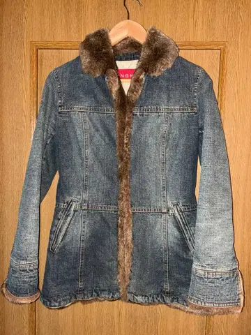 INGNI 퍼 달린 데님 자켓