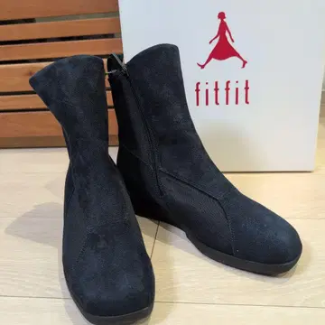 [ 새상품 미사용 새상품급 ] fitfit 블랙 지퍼 부츠
