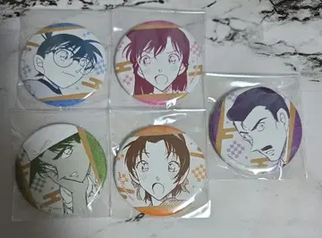 명탐정 코난 코난랜드 공식 앱 캔뱃지 나가노 시리즈 5점