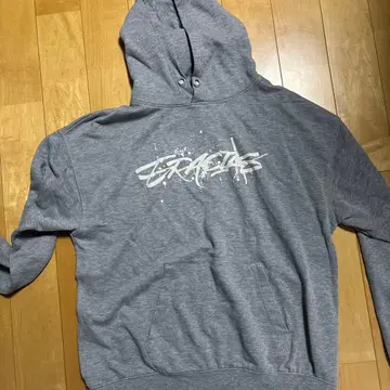 그레이 후드 부착 후드티