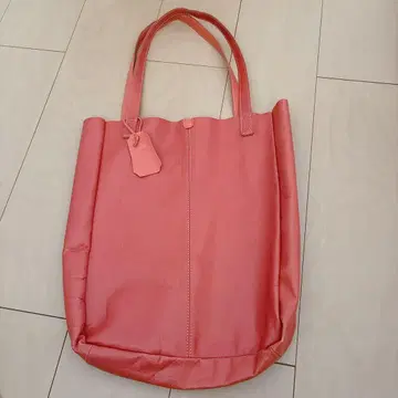 fes 토트백 소가죽 핑크
