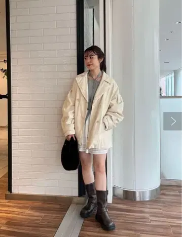 아이보리 오버 사이즈 자켓 kastane