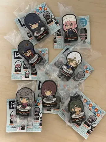 유루캠 x 하마즈시 러버 클립 7종 세트