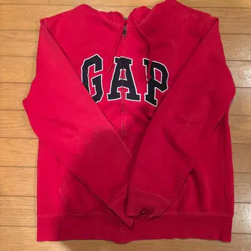 GAP 풀 집업 후드티 M 사이즈 레드