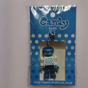 다이아블록 지퍼 마스코트 캔디 소다 미사용 새상품 당시물