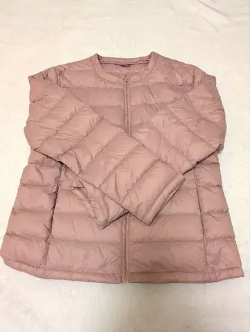 핑크 다운 자켓 M 사이즈 다운 80% 페더 20%