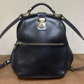 HERZ 헤르츠 완파쿠 백팩 소가죽 블랙