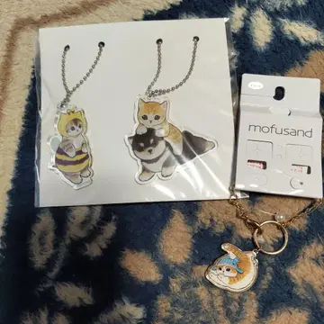 mofusand 아크릴 키체인, 참 세트