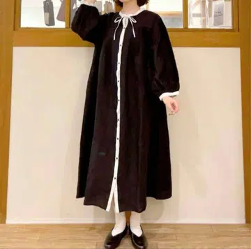 studio CLIP natural by clip 린넨 바이컬러 원피스