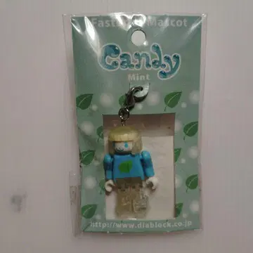 다이아블록 지퍼 마스코트 캔디 민트 미사용 새상품 당시물