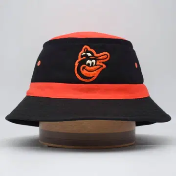 90s 대만제 MLB 볼티모어 오리올스 버킷햇 자수 캡