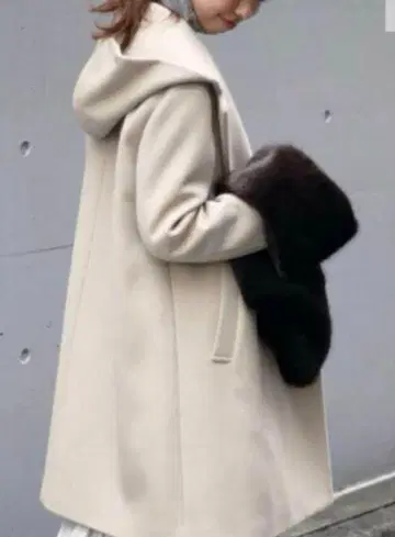 [ 새상품급 ] Spick@Span 베이지 코트 후드