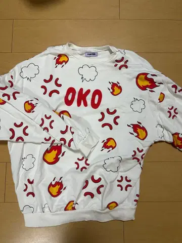 OKO 프린트 맨투맨 트레이닝복