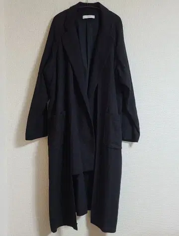 [ OSKAR ] 오스카 블랙 라미 롱 코트