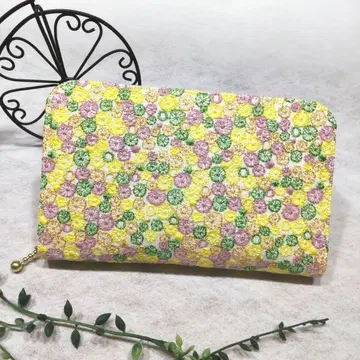 미나 페르호넨 [ skyful ] yellow 핸드메이드 미들 지갑