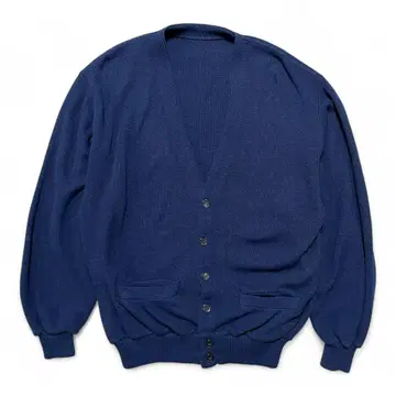 구제 의류 빈티지 아크릴 니트 무지 가디건 네이비 남성용 L 상당