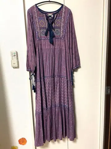 티티카카 자수 롱 원피스