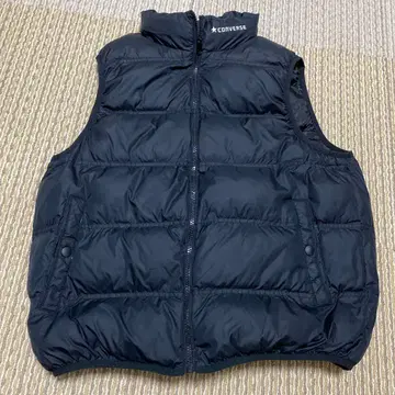 새상품급 컨버스 다운 베스트 솜 블랙