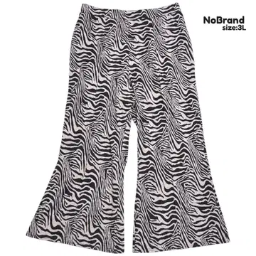 [ 넉넉함&스트레치 ] 플레어 팬츠 이지 팬츠 제브라 패턴 3L