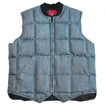 에비수 데님 다운 베스트 EVISU 40 에비수