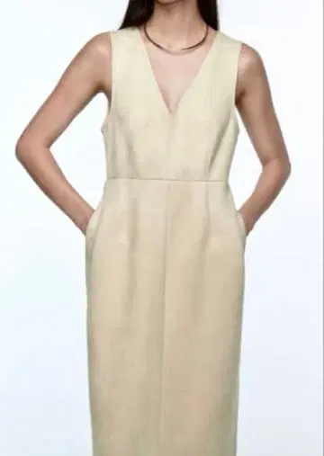 ZARA 슬리브리스 롱 원피스 XL