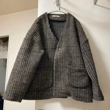 NARU FACTORY 체크 미들 코트 미라 오웬 IENA