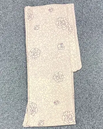 세탁 가능한 이중 기모노 장미 무늬 L