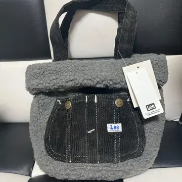 Lee 리 미니 토트백 보아 코듀로이 핸드백
