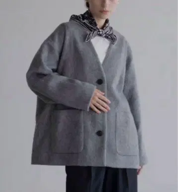 [택 포함 새상품급] OHGA 샤기 코디건 그레이