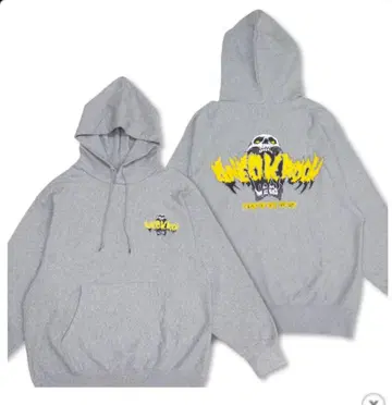ONE OK ROCK 그레이 후드 부착 후드 맨투맨/L