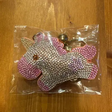 반짝반짝 유니콘 모양 스톤 키링