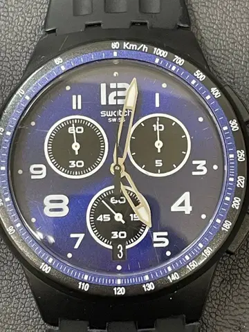 Swatch 쿼츠 손목시계 크로노그래프